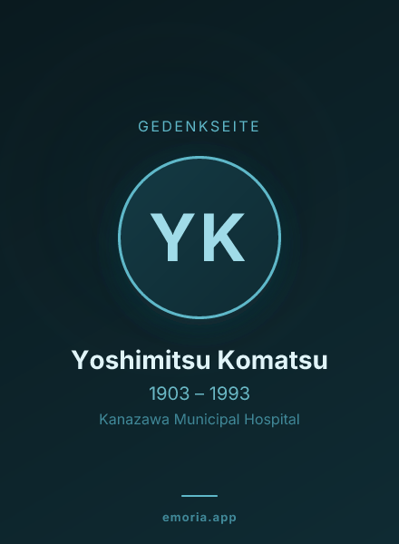 Gedenkportrait von Yoshimitsu Komatsu