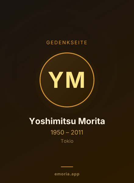 Gedenkportrait von Yoshimitsu Morita
