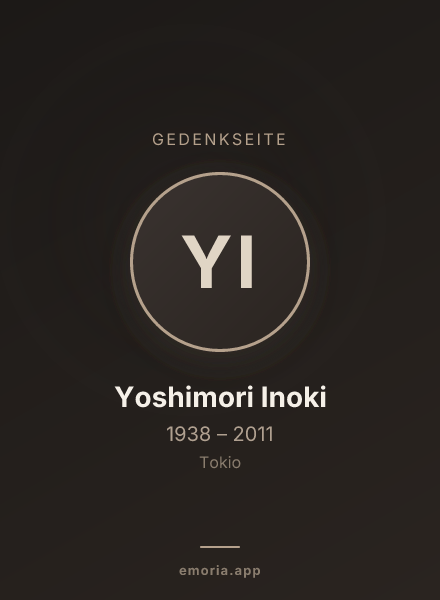 Gedenkportrait von Yoshimori Inoki