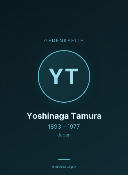 Gedenkportrait von Yoshinaga Tamura