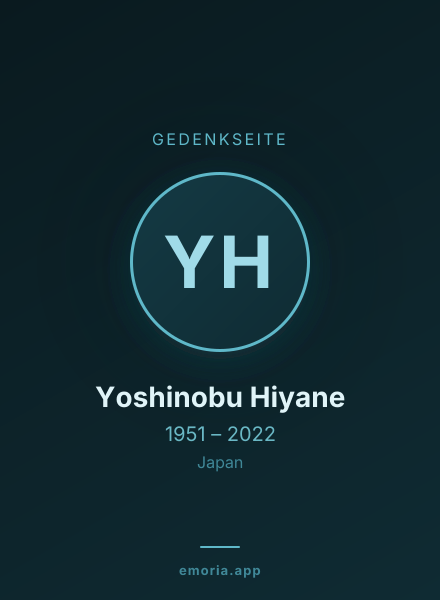 Gedenkportrait von Yoshinobu Hiyane