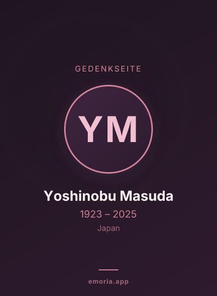 Gedenkportrait von Yoshinobu Masuda