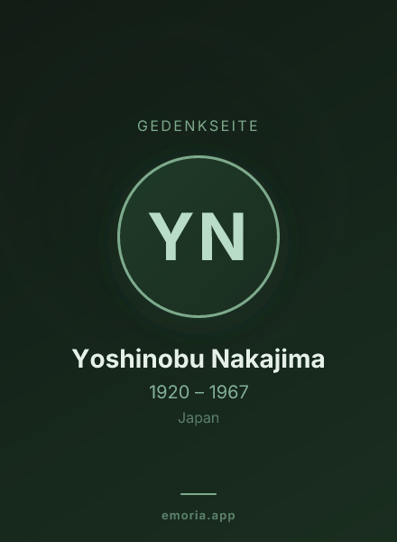 Gedenkportrait von Yoshinobu Nakajima