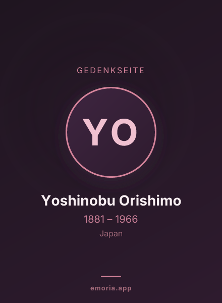 Gedenkportrait von Yoshinobu Orishimo