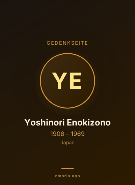 Gedenkportrait von Yoshinori Enokizono