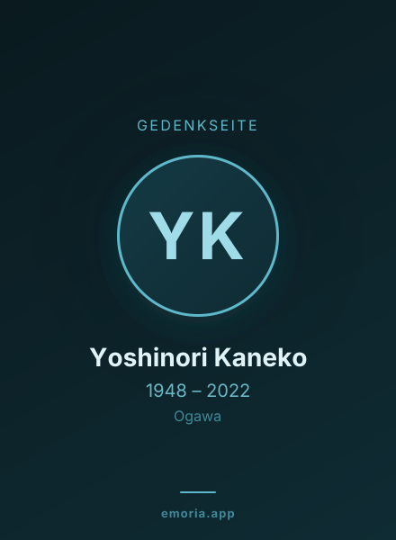 Gedenkportrait von Yoshinori Kaneko
