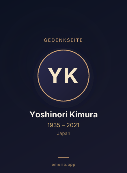 Gedenkportrait von Yoshinori Kimura