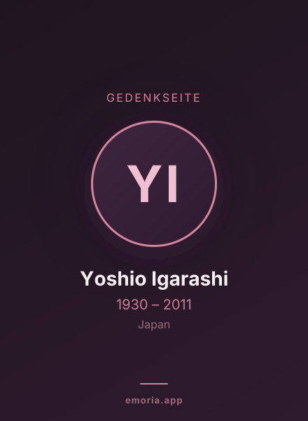 Gedenkportrait von Yoshio Igarashi