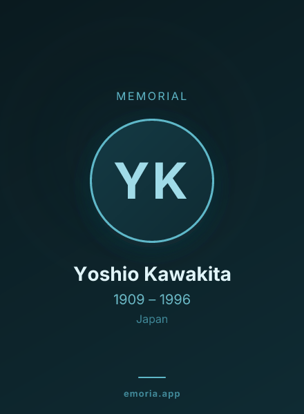 Memorial portrait of Yoshio Kawakita