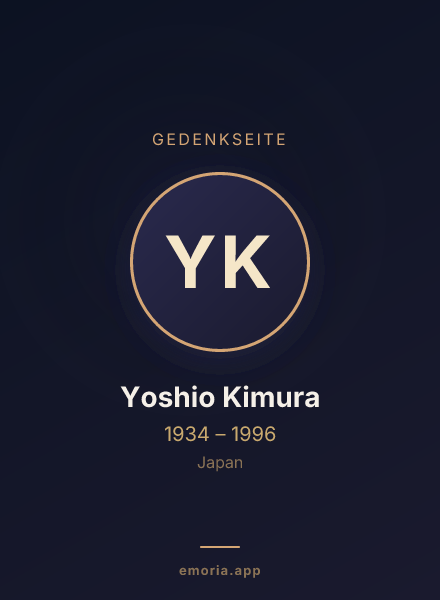 Gedenkportrait von Yoshio Kimura