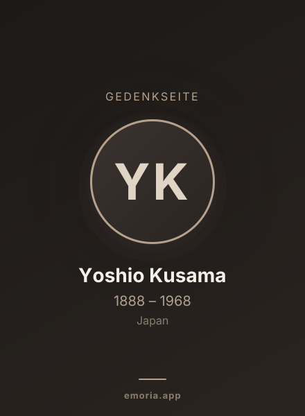 Gedenkportrait von Yoshio Kusama