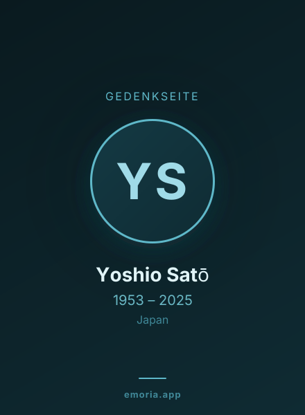 Gedenkportrait von Yoshio Satō