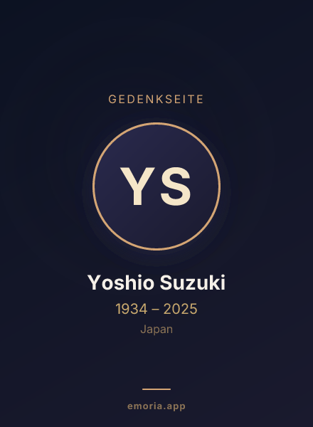 Gedenkportrait von Yoshio Suzuki