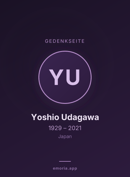Gedenkportrait von Yoshio Udagawa