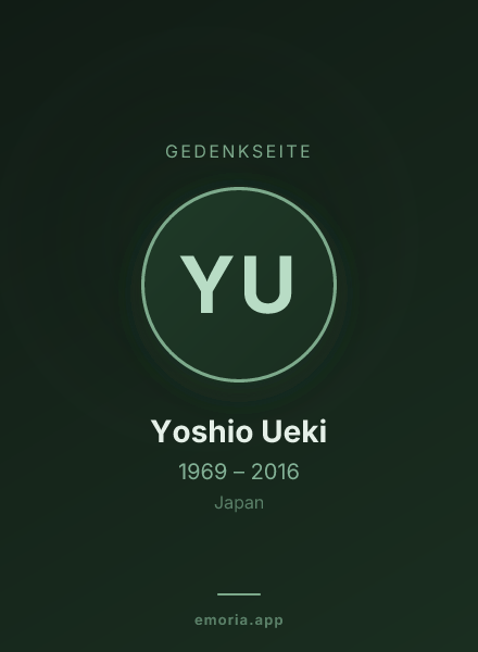 Gedenkportrait von Yoshio Ueki