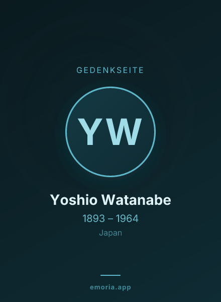 Gedenkportrait von Yoshio Watanabe