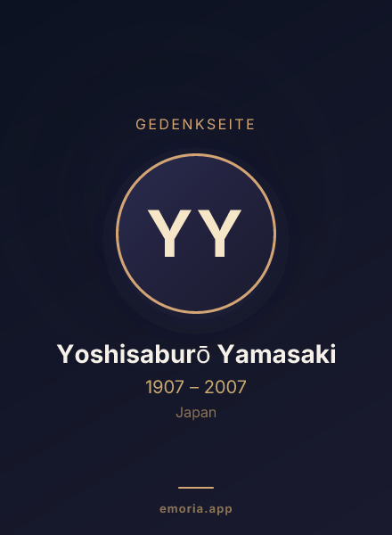 Gedenkportrait von Yoshisaburō Yamasaki
