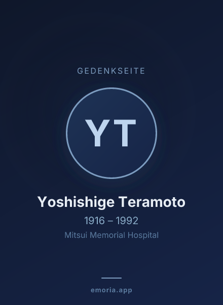 Gedenkportrait von Yoshishige Teramoto