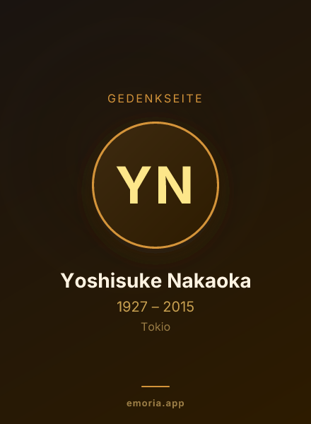 Gedenkportrait von Yoshisuke Nakaoka