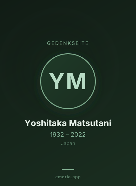 Gedenkportrait von Yoshitaka Matsutani