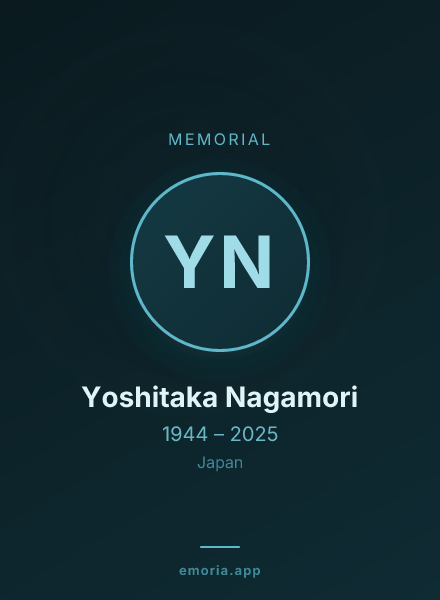 Memorial portrait of Yoshitaka Nagamori