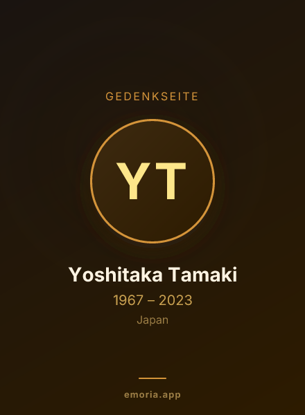 Gedenkportrait von Yoshitaka Tamaki