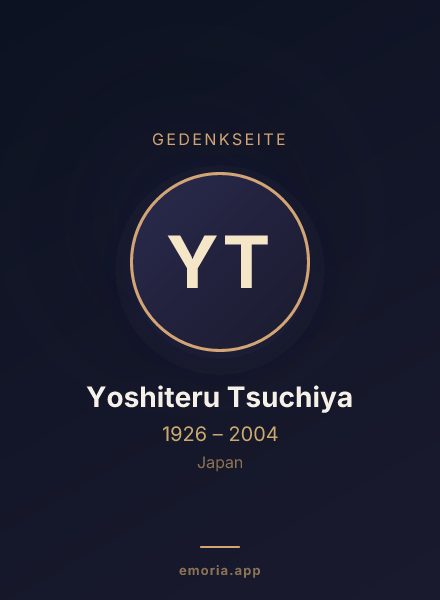 Gedenkportrait von Yoshiteru Tsuchiya