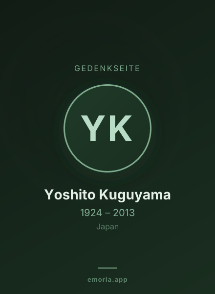Gedenkportrait von Yoshito Kuguyama