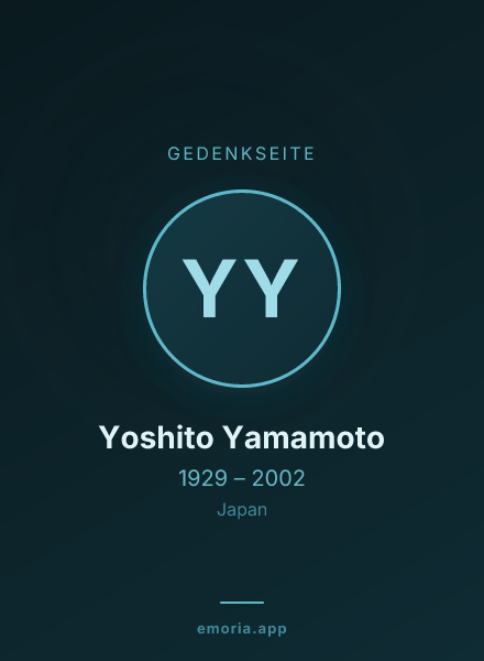 Gedenkportrait von Yoshito Yamamoto