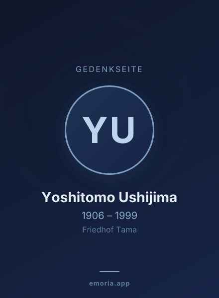 Gedenkportrait von Yoshitomo Ushijima