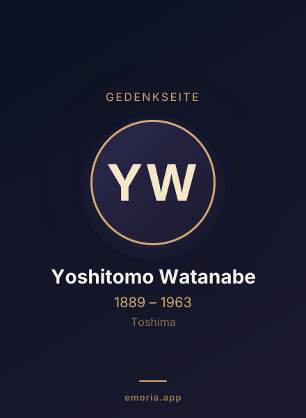 Gedenkportrait von Yoshitomo Watanabe