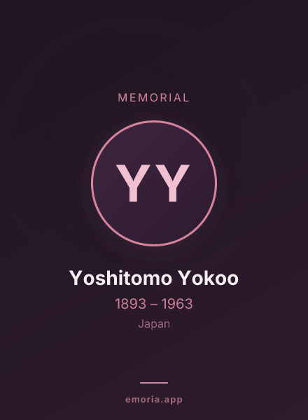 Memorial portrait of Yoshitomo Yokoo