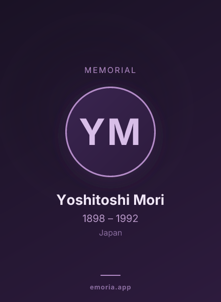 Memorial portrait of Yoshitoshi Mori
