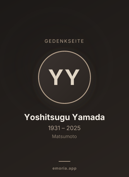 Gedenkportrait von Yoshitsugu Yamada