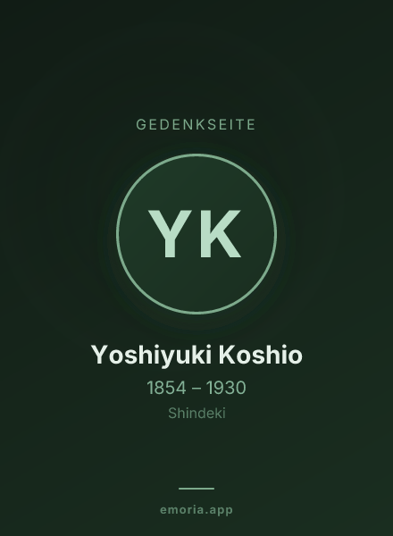 Gedenkportrait von Yoshiyuki Koshio