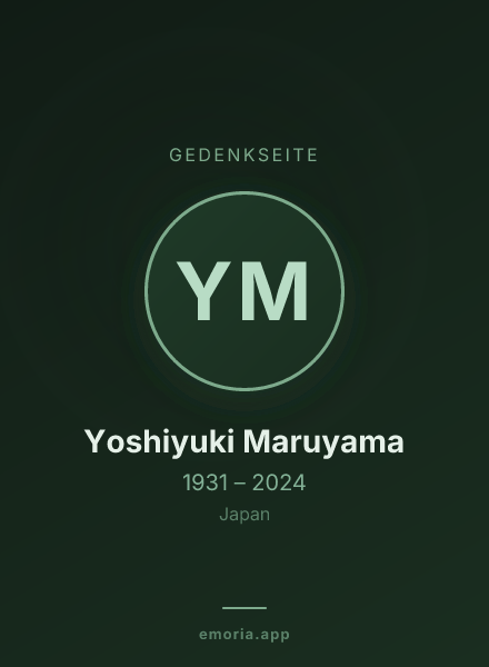 Gedenkportrait von Yoshiyuki Maruyama