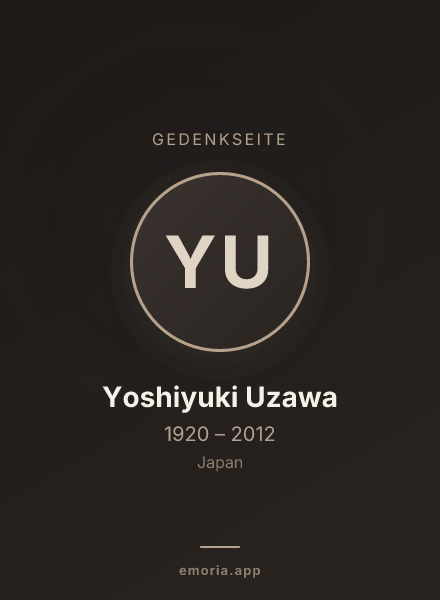 Gedenkportrait von Yoshiyuki Uzawa