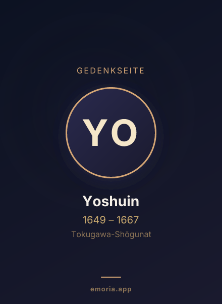 Gedenkportrait von Yoshuin