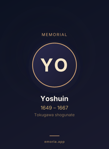 Memorial portrait of Yoshuin