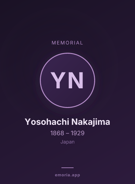 Memorial portrait of Yosohachi Nakajima