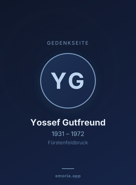 Gedenkportrait von Yossef Gutfreund