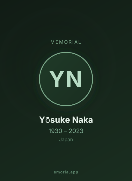 Memorial portrait of Yōsuke Naka