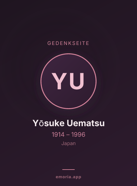 Gedenkportrait von Yōsuke Uematsu