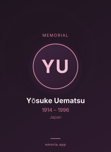 Memorial portrait of Yōsuke Uematsu