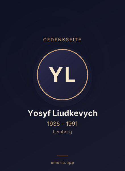 Gedenkportrait von Yosyf Liudkevych