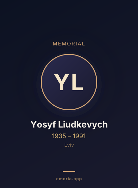 Memorial portrait of Yosyf Liudkevych