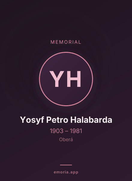 Memorial portrait of Yosyf Petro Halabarda
