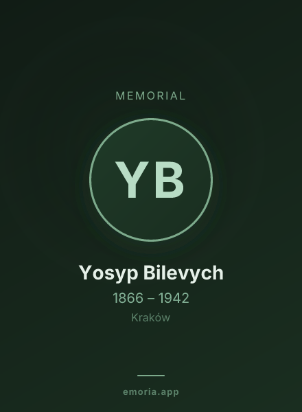Memorial portrait of Yosyp Bilevych