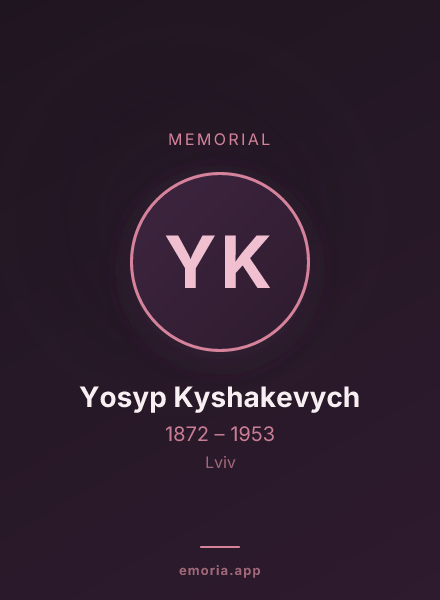 Memorial portrait of Yosyp Kyshakevych