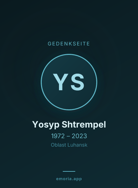 Gedenkportrait von Yosyp Shtrempel